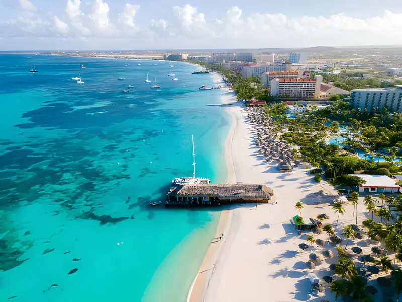 Vista de Palm Beach, Aruba