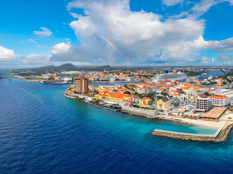 Vista de Willemstad, Curazao